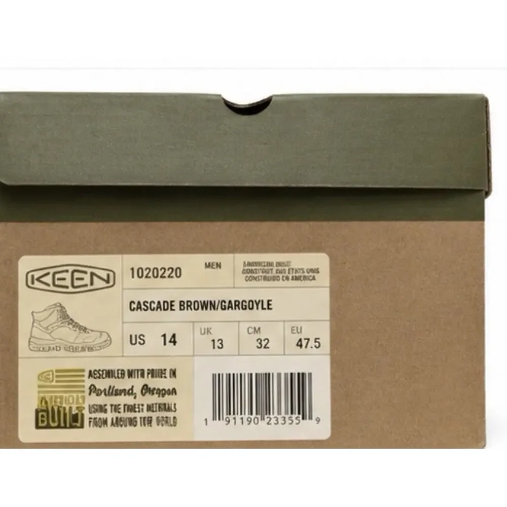 KEEN Durand II Mid WP Wide Men’s 14 Waterproof Hiking Boots Brown New W/box
